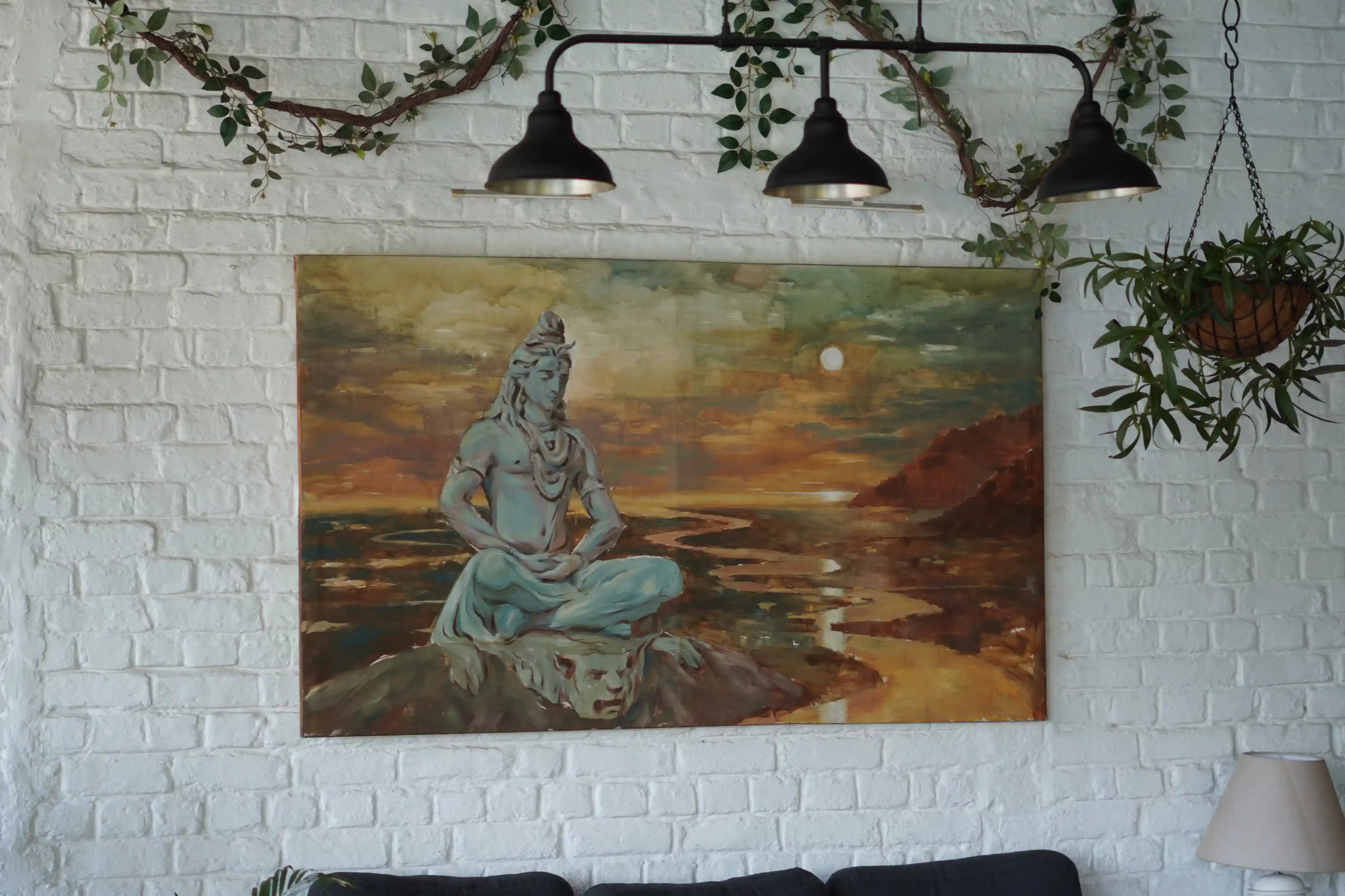 Shiv portrait painting