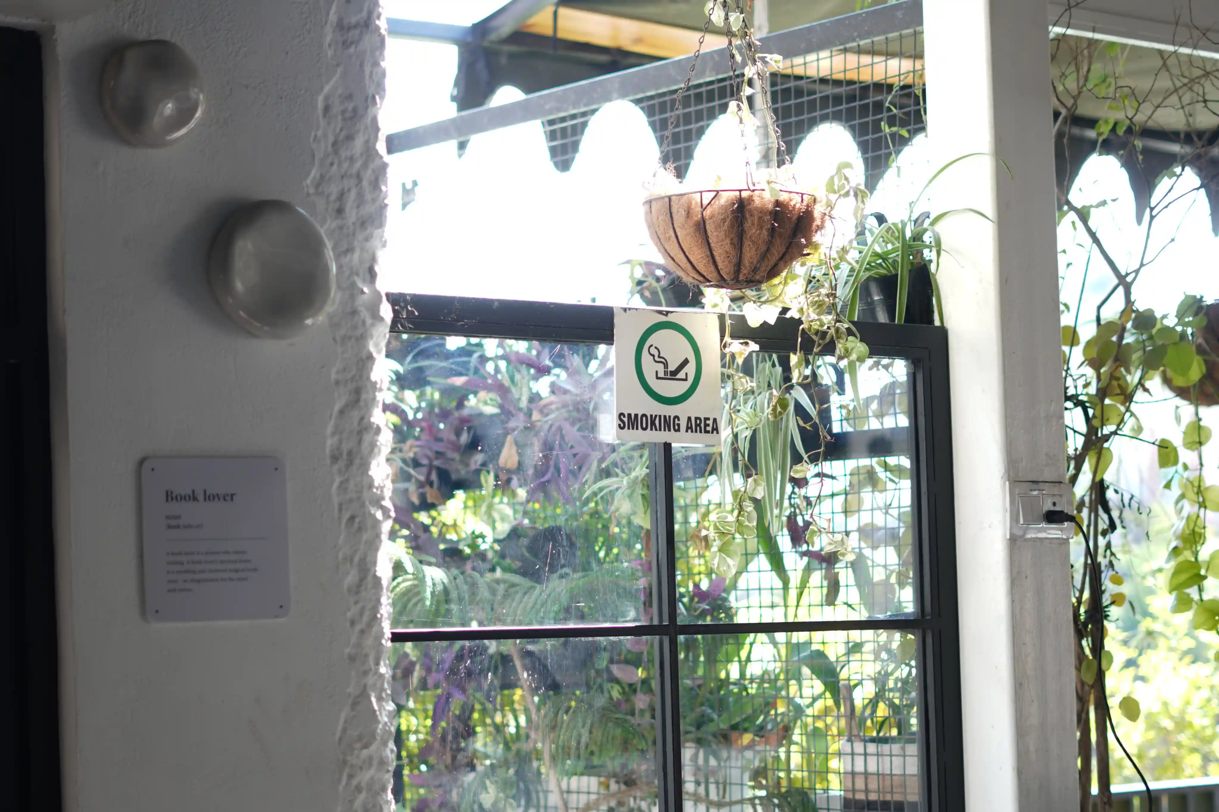 Smoking Area gangaview cafe Rishikesh